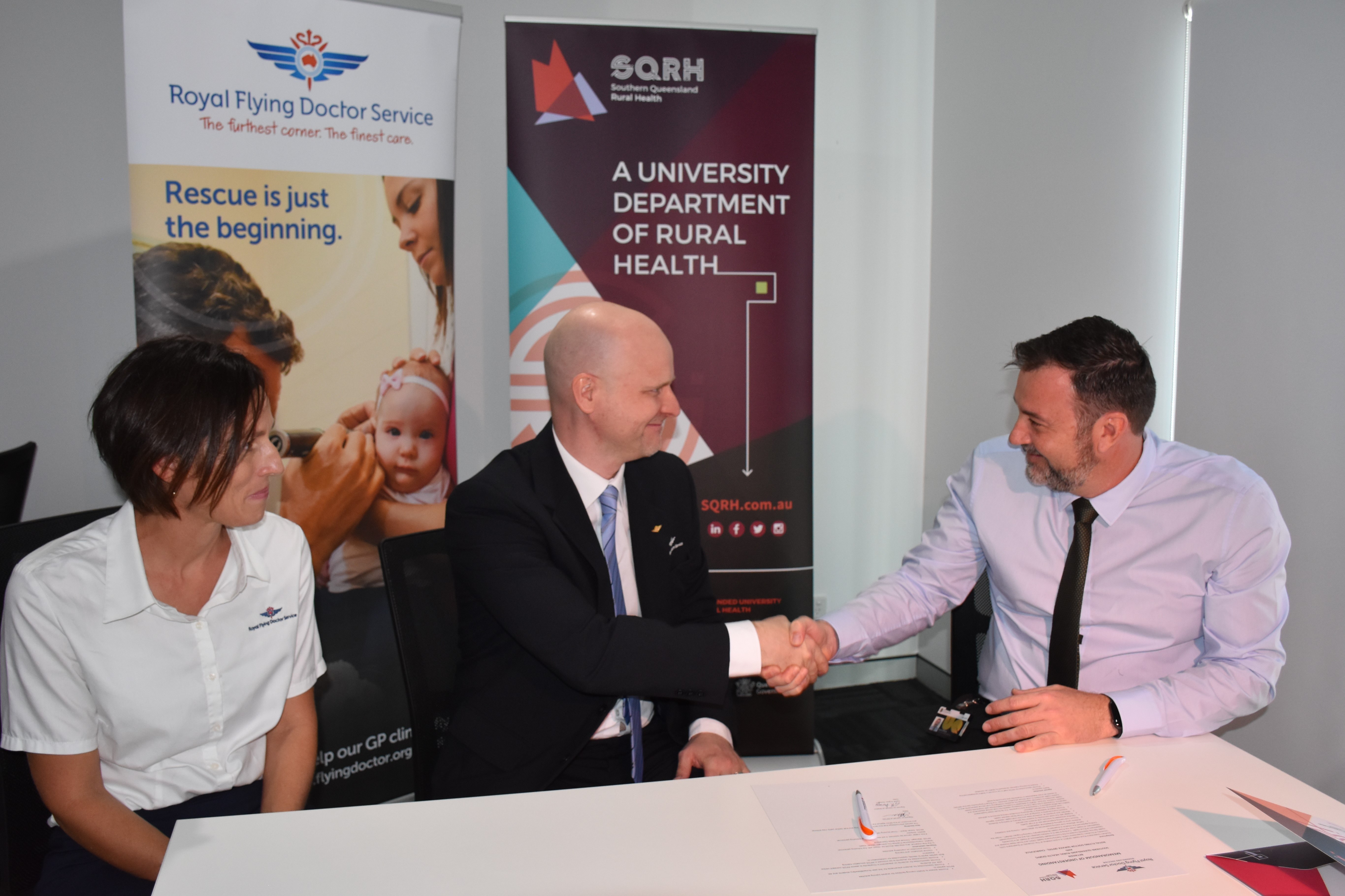 Mou With Rfds Jo Mahony Trent Dean Geoff Argus Hand Shake Cropped